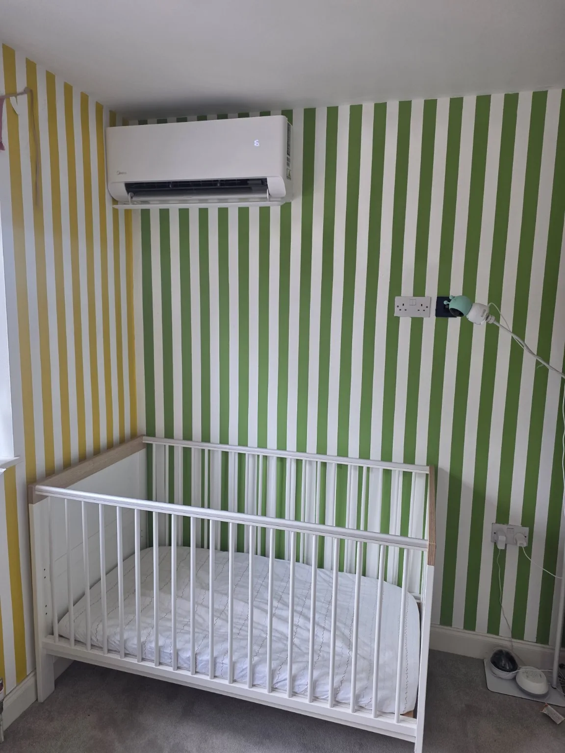 Bedroom air conditioning installation